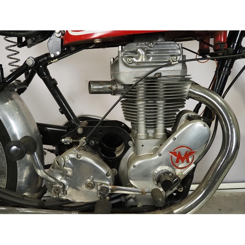 839 - Matchless G80 motorcycle. 500cc
Engine No. 7/G80 28990 R/R K
Engine turns over with compression but ... 