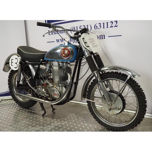843 - BSA DBD4 Goldstar scrambler. 1960. 500cc
Engine No. DBD34.GS.S.5372
Engine turns over with compressi... 