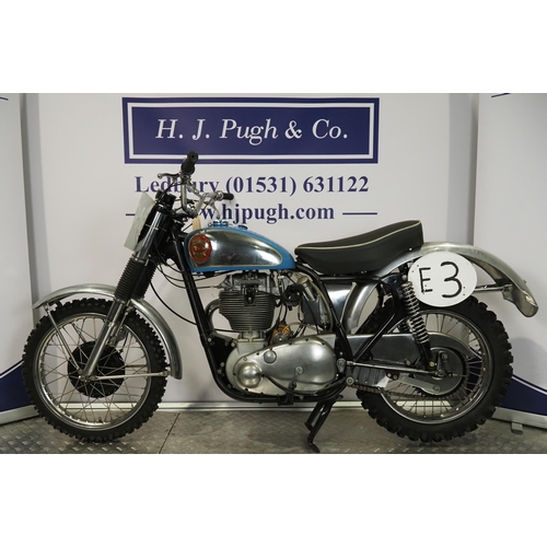 843 - BSA DBD4 Goldstar scrambler. 1960. 500cc
Engine No. DBD34.GS.S.5372
Engine turns over with compressi... 