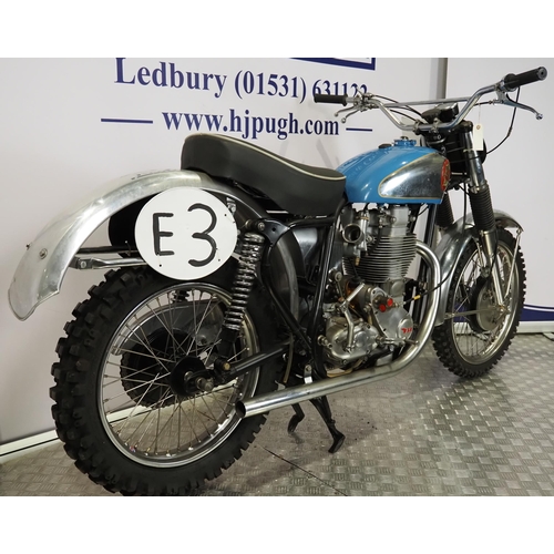 843 - BSA DBD4 Goldstar scrambler. 1960. 500cc
Engine No. DBD34.GS.S.5372
Engine turns over with compressi... 