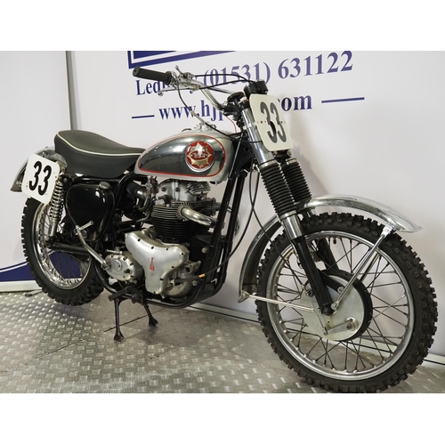 844 - BSA Rocket Goldstar motorcycle. 650cc
Frame No. GA10 430
Engine No. DA10 R 8523
Engine turns over wi... 