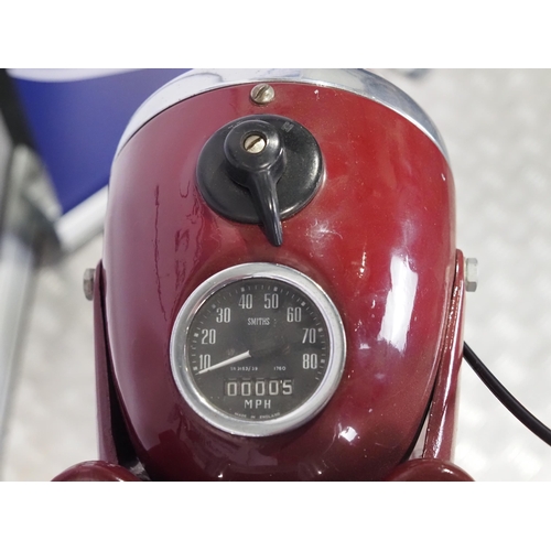 850 - James Cadet motorcycle. 1955. 150cc.
Frame No. 55J153679 
Engine No. 958A5865
Turns over with compre... 