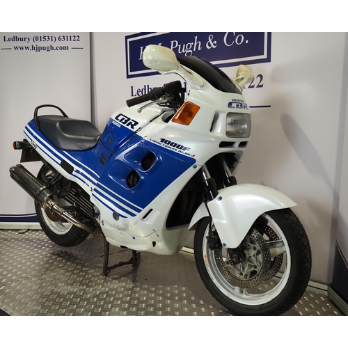 851 - Honda CBR 1000F motorcycle. 1989. 999cc.
Starts and runs but may require light recommissioning. 
Reg... 