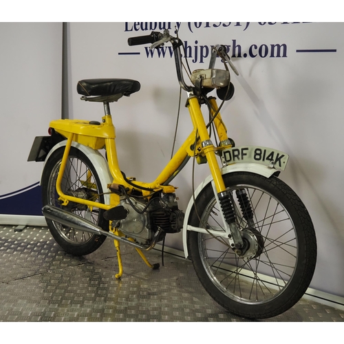 855 - Honda Graduate moped. 1971. 49cc.
Property of a deceased estate.
Comes with spare carburettor and ot... 