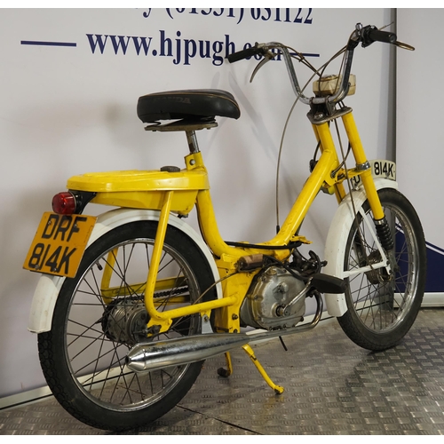 855 - Honda Graduate moped. 1971. 49cc.
Property of a deceased estate.
Comes with spare carburettor and ot... 