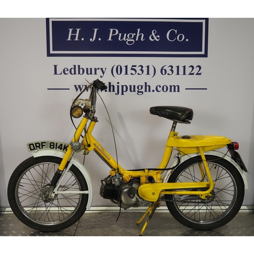 855 - Honda Graduate moped. 1971. 49cc.
Property of a deceased estate.
Comes with spare carburettor and ot... 