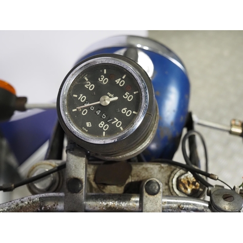 858 - MZ TS150 motorcycle. 1982. 143cc.
Frame No. 8005137 
Engine No. 7376544 (V5 states 6692099)
Engine t... 