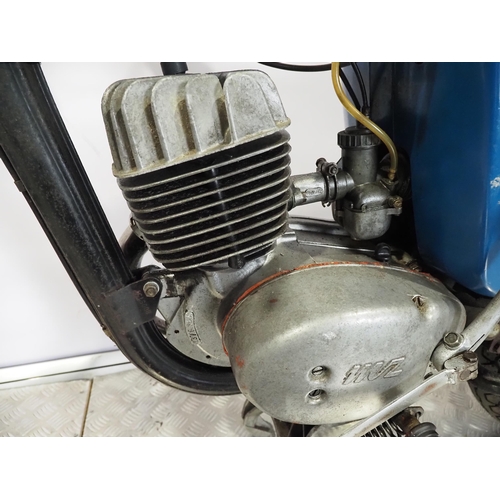 858 - MZ TS150 motorcycle. 1982. 143cc.
Frame No. 8005137 
Engine No. 7376544 (V5 states 6692099)
Engine t... 
