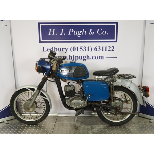 858 - MZ TS150 motorcycle. 1982. 143cc.
Frame No. 8005137 
Engine No. 7376544 (V5 states 6692099)
Engine t... 