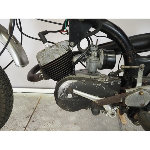 859 - Aermacchi AMF Harley Davidson MC65 Shortster motorcycle. 1971. 
Engine turns over but has been dry s... 