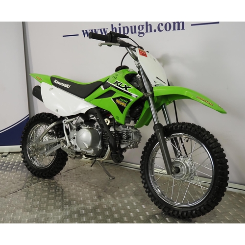 Kawasaki KLX 110R child's motocross bike. Frame No