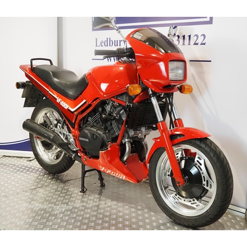 Honda VF400F motorcycle. 1983. 399cc. Frame No. NC132004742 Engine