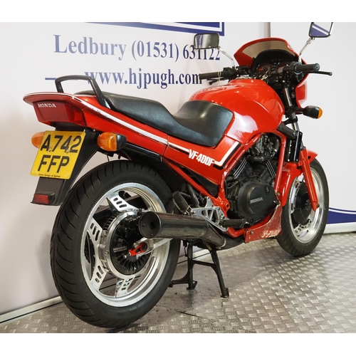 Honda VF400F motorcycle. 1983. 399cc. Frame No. NC132004742 Engine