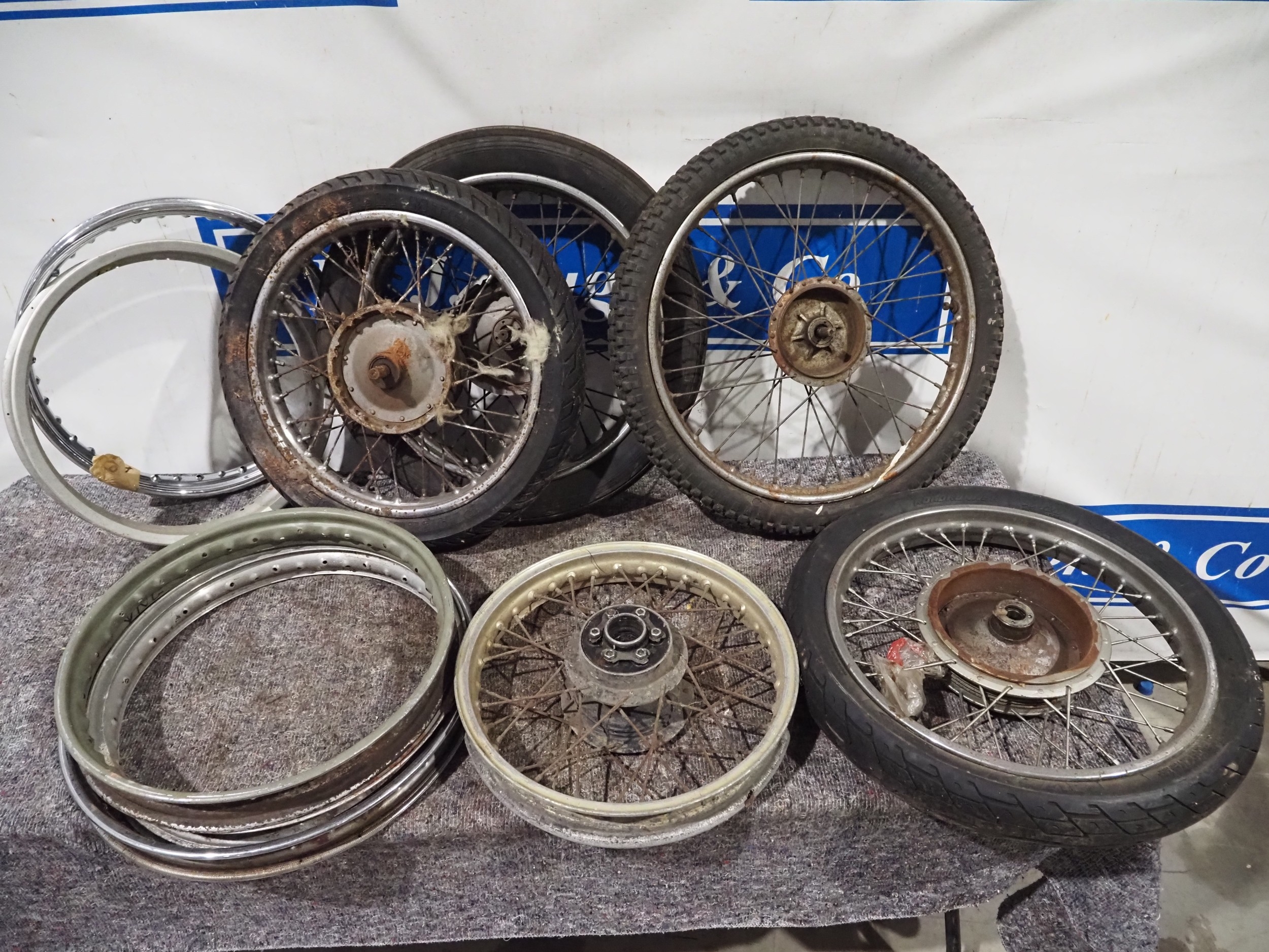Assorted wheels and rims