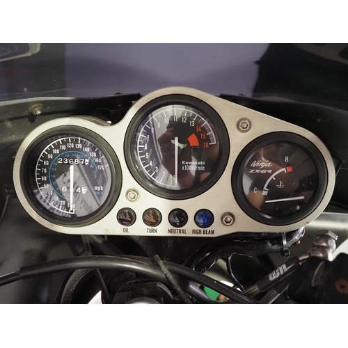 Kawasaki ZX-6R motorcycle. 1996. 599cc Runs and rides but has not