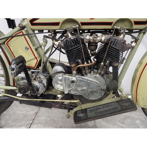 900 - Harley Davidson Model J motorcycle. 1919. 998cc
Frame No. US6128
Engine No. 19T 3415
Runs and rides,... 