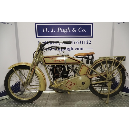 900 - Harley Davidson Model J motorcycle. 1919. 998cc
Frame No. US6128
Engine No. 19T 3415
Runs and rides,... 