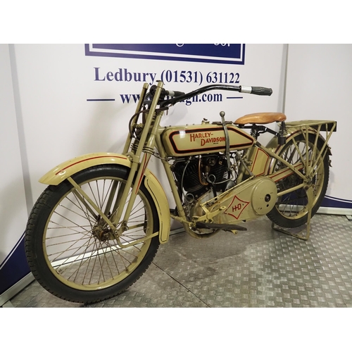 900 - Harley Davidson Model J motorcycle. 1919. 998cc
Frame No. US6128
Engine No. 19T 3415
Runs and rides,... 