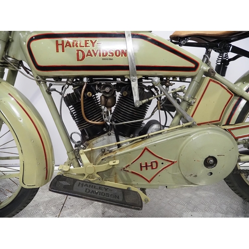 900 - Harley Davidson Model J motorcycle. 1919. 998cc
Frame No. US6128
Engine No. 19T 3415
Runs and rides,... 