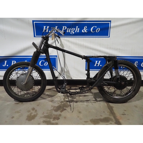 Matchless rolling chassis with Amal carburettors. Frame No. 108749 No docs