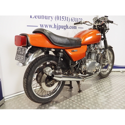 Kawasaki KZ750 B1 motorcycle. 1976, 746c Runs and rides, last