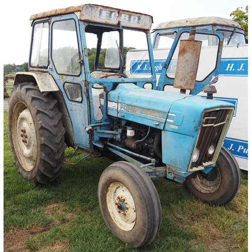 860 - Ford 4100 tractor. Runs and drives. Fitted with Fieco cab. Key in office