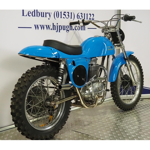 847 - Rickman BSA scrambles motorcycle. 441cc.
No engine number stamped. 
Runs and rides. This bike was bu... 