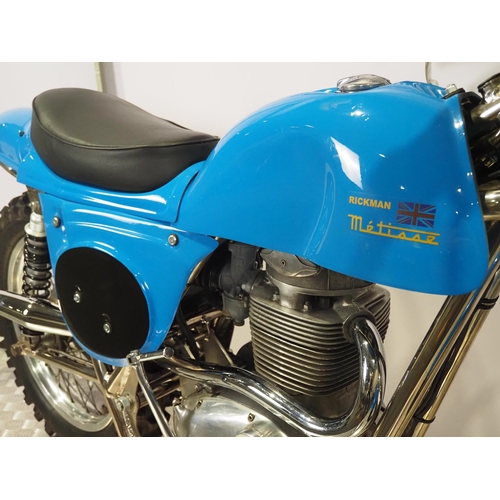 847 - Rickman BSA scrambles motorcycle. 441cc.
No engine number stamped. 
Runs and rides. This bike was bu... 