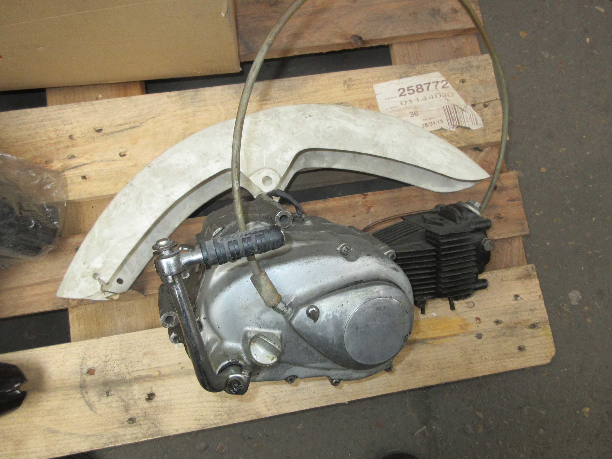 Honda C110 engine and assorted parts
