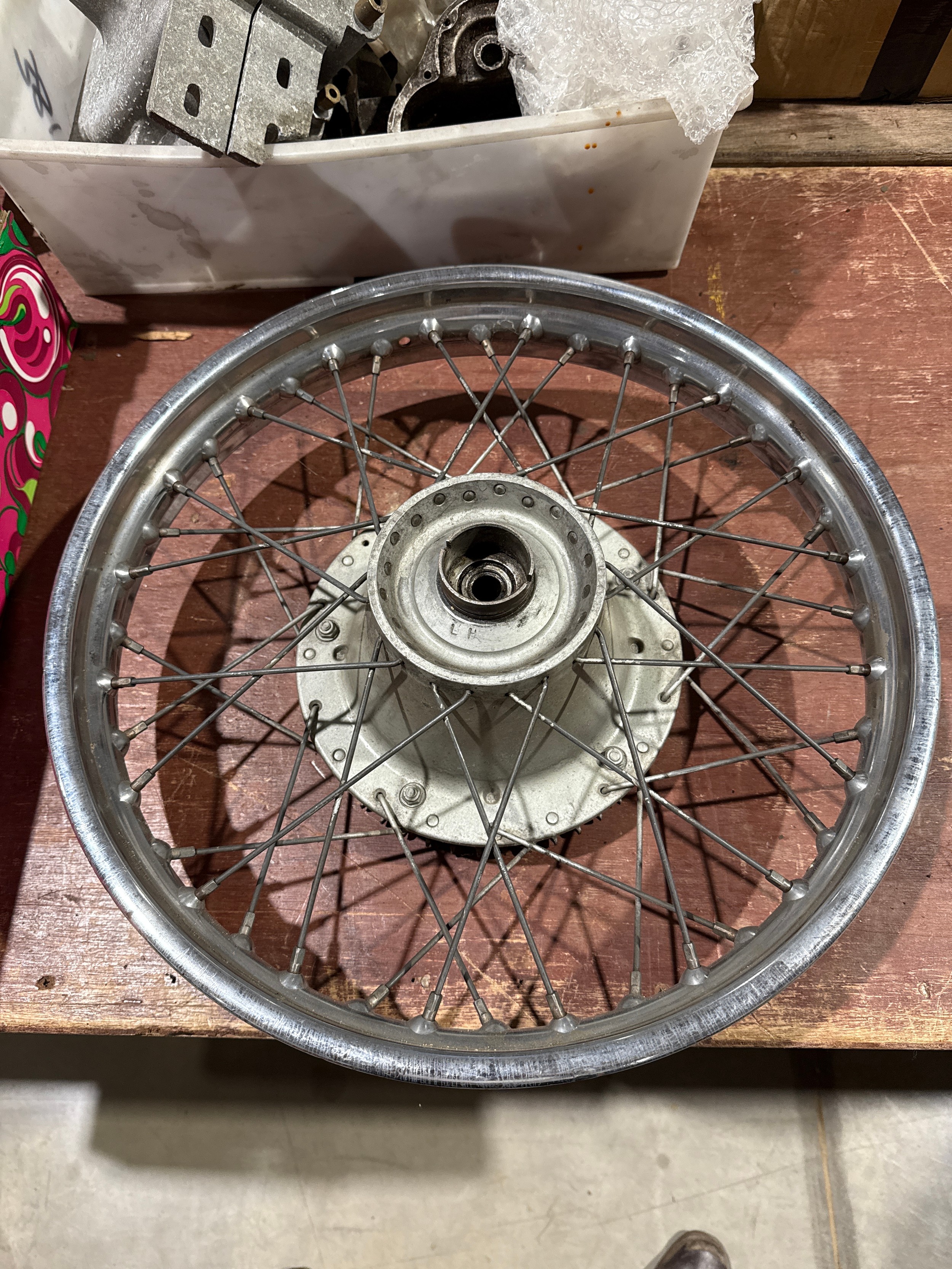 Triumph rear wheel