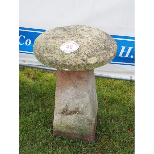 40 - Staddle stone approx. 4ft