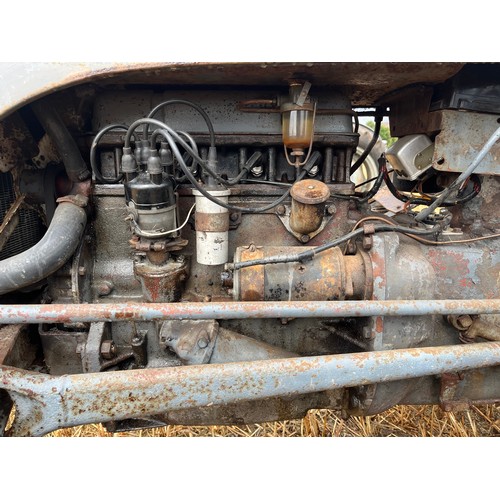 Ferguson TEA tractor. Runs. S/No. TEA91467. On Bombadier half tracks ...