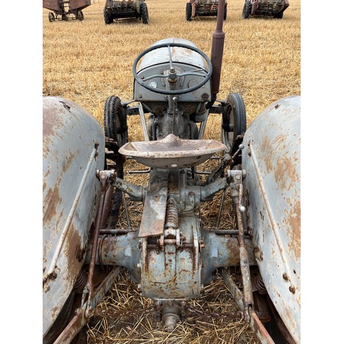 Ferguson TEA tractor. Runs. S/No. TEA91467. On Bombadier half tracks ...