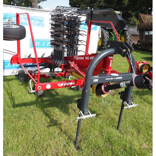 FPM RS410/11 Single rotor rake, 11 tine arms with 4.1M working width ...