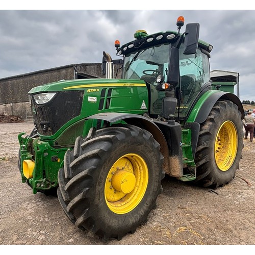 John Deere 6250R Ultimate Edition tractor. 50K. Autopower. C/w front ...