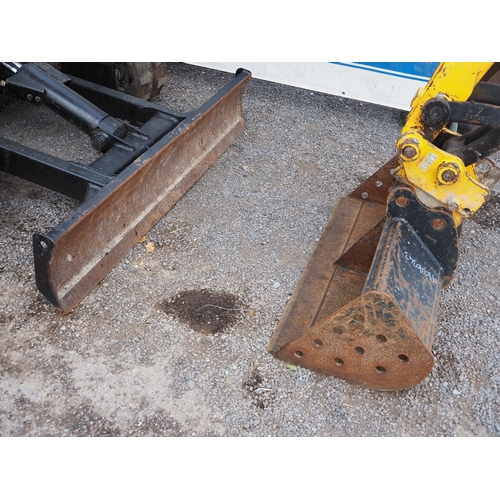 2211 - JCB 8026 CTS tracked excavator. 2018. Key in office c/w 3 buckets