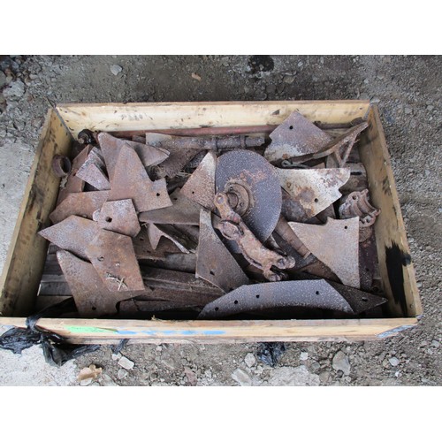 34 - Pallet of plough parts