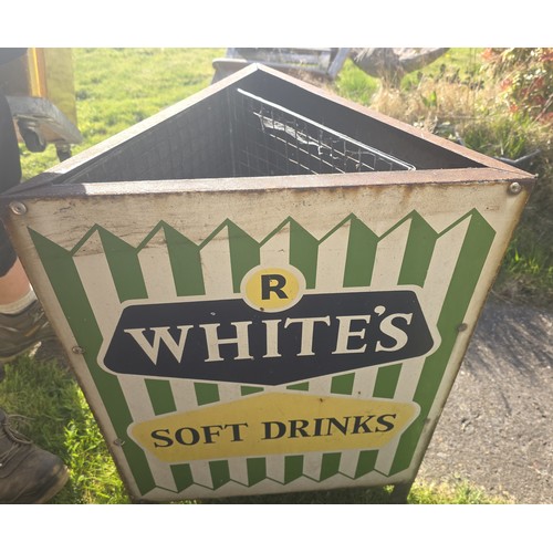 1230 - Triple sided advertising bin - R White's