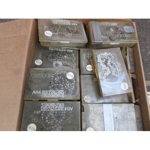 Oregon chain saw chains, file guides, sprocket nose kits