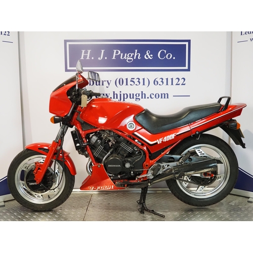 Honda VF400F motorcycle. 1983. 399cc. Frame No. NC132004742 Engine No ...