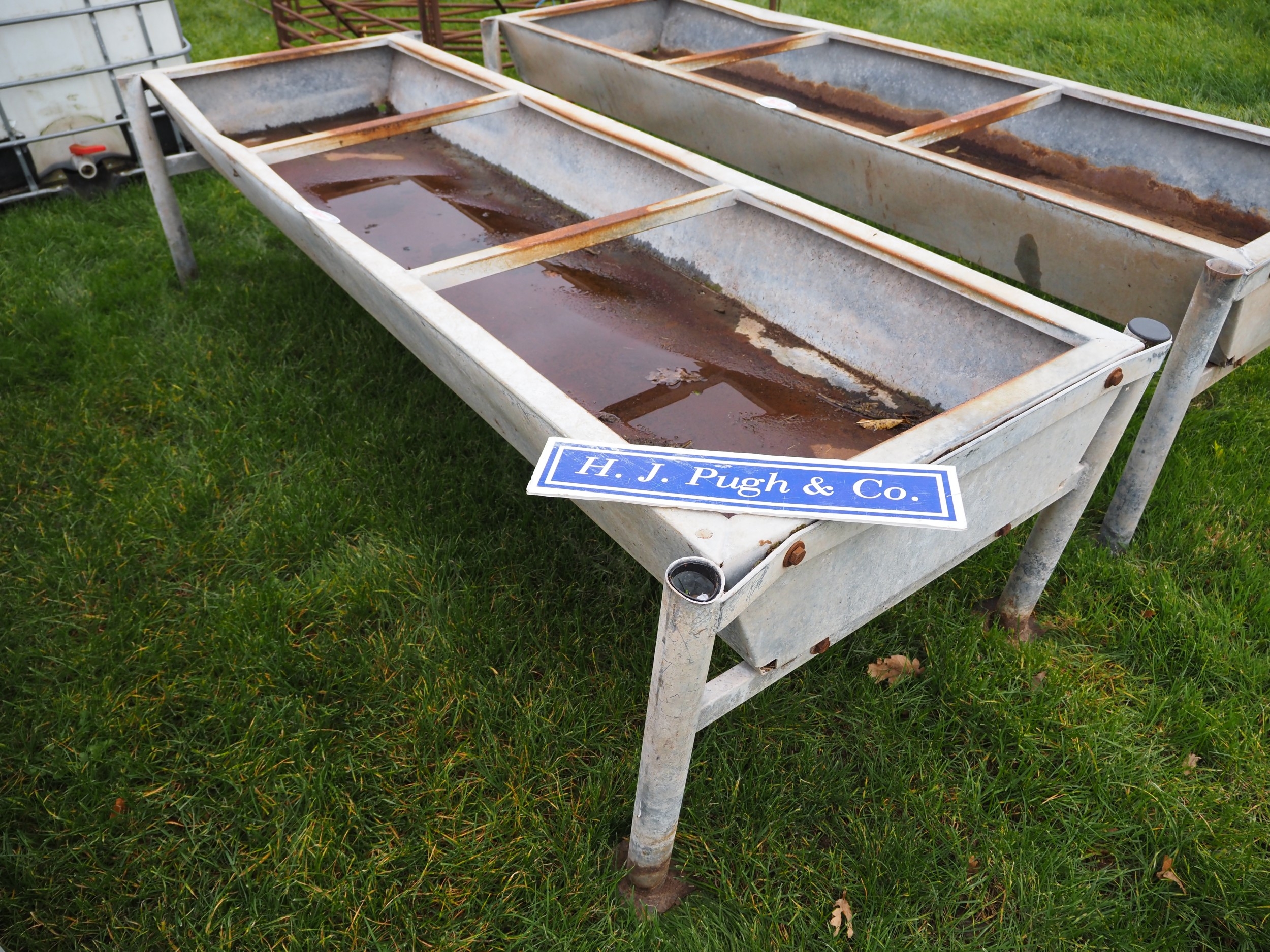 Galvanised beef trough 8ft