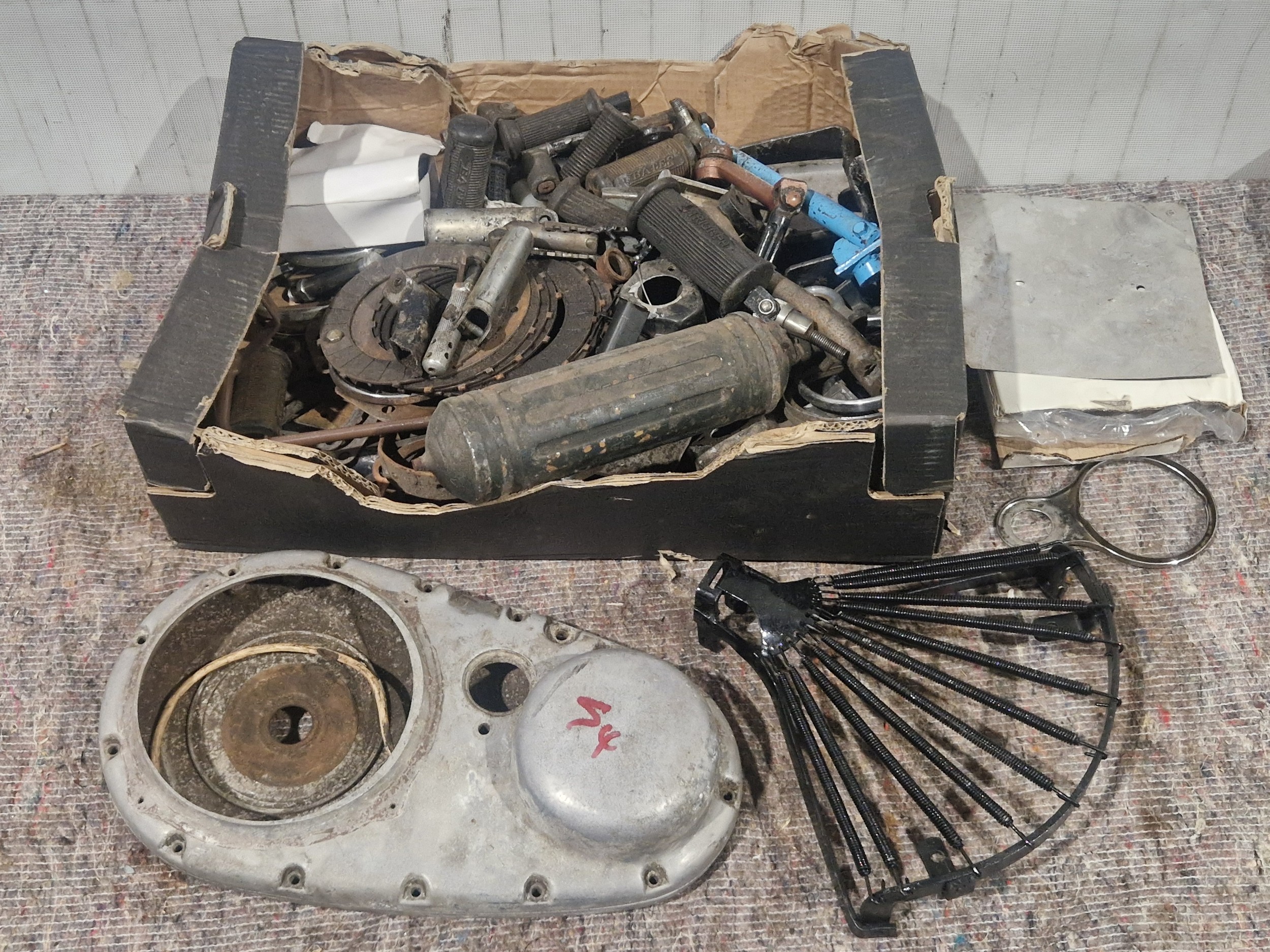 Quantity of British motorcycle spares