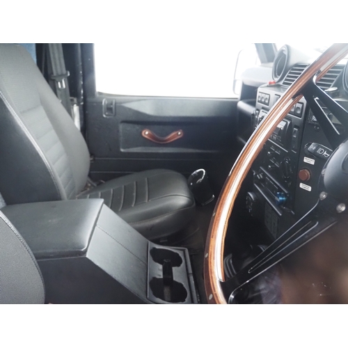 3026 - Land Rover Defender 110  long wheel base. 2 Seats at the front, converted bench seats at back into p... 