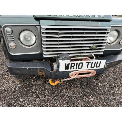 3041 - Land Rover Defender 110 XS double cab pick up. Drove to sale site, showing 121,860 miles. MOT until ... 