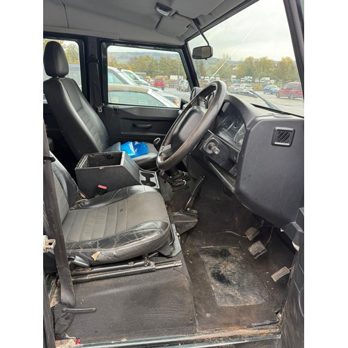 3041 - Land Rover Defender 110 XS double cab pick up. Drove to sale site, showing 121,860 miles. MOT until ... 