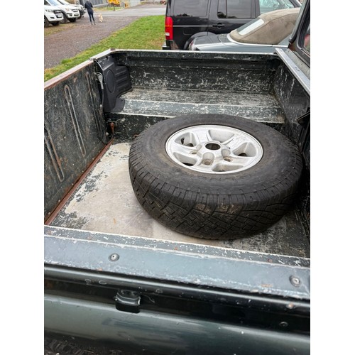 3041 - Land Rover Defender 110 XS double cab pick up. Drove to sale site, showing 121,860 miles. MOT until ... 