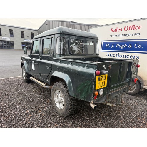 3041 - Land Rover Defender 110 XS double cab pick up. Drove to sale site, showing 121,860 miles. MOT until ... 