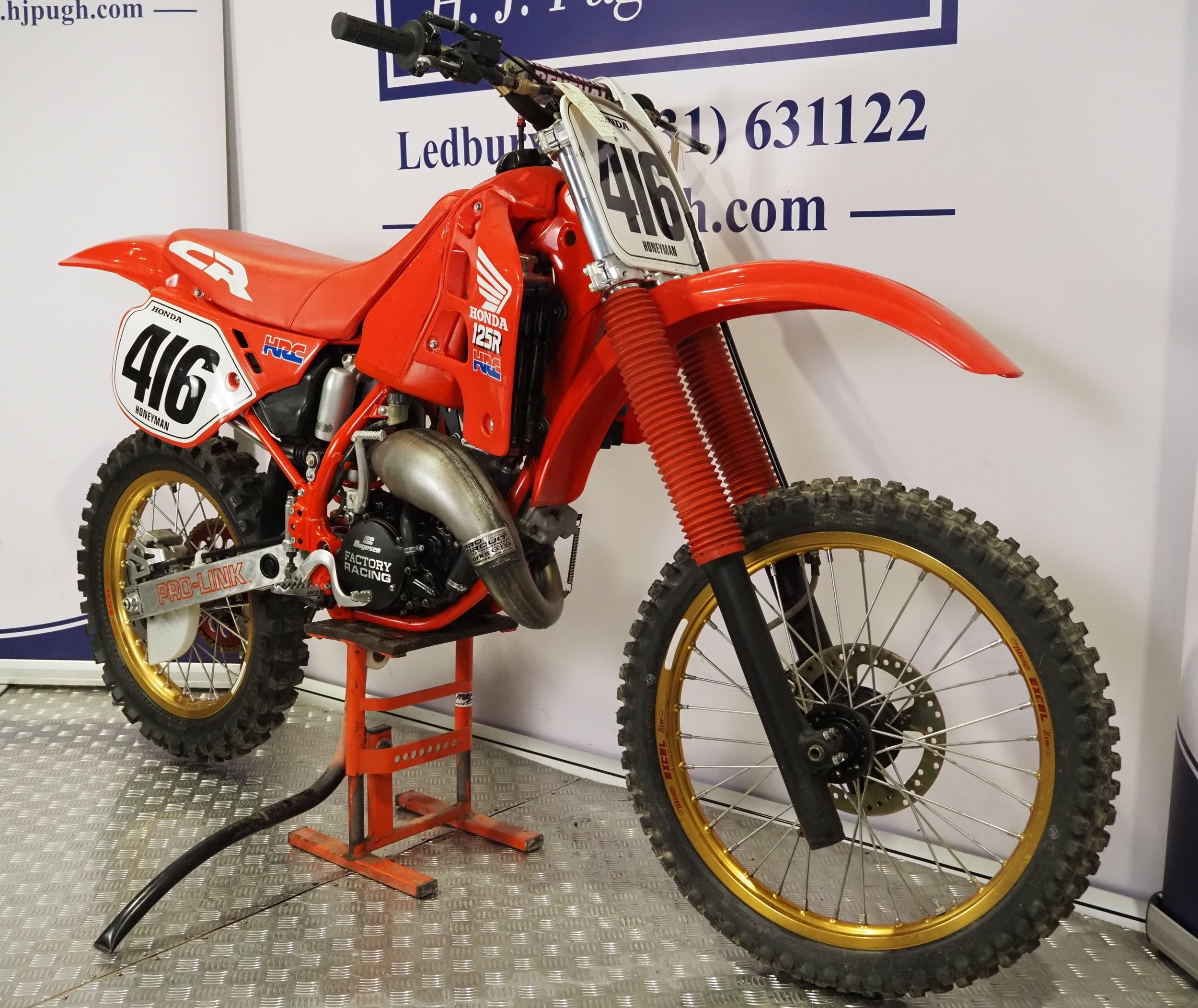 Honda CR125 motocross bike. 1989. 125cc Frame No. JH201E010-KM004081 ...