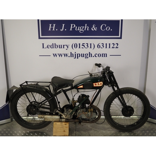 BSA Sloper motorcycle project. 1929. 249cc Frame No. Not visible (V5 ...