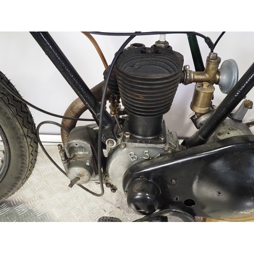 BSA Sloper motorcycle project. 1929. 249cc Frame No. Not visible (V5 ...